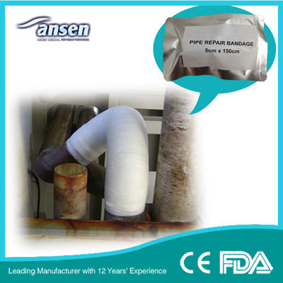 Emergency Curing Pipe Bandage Black Color Fiberglass Armoured Pipe Repair Cast Bandage