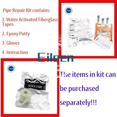 ANSEN Industrial-strength Wrap repair Bandage Water Activated Fiberglass Pipe Leak wrap tape with PU Resin