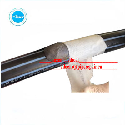 Moving Fiberglass Pipe Wrap Bandages for Quick Plumbing Pipe Repairs