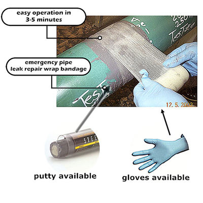 industrial strength fiber and resin fast seal tape for pipe leak Corroded pipeline repair bandage