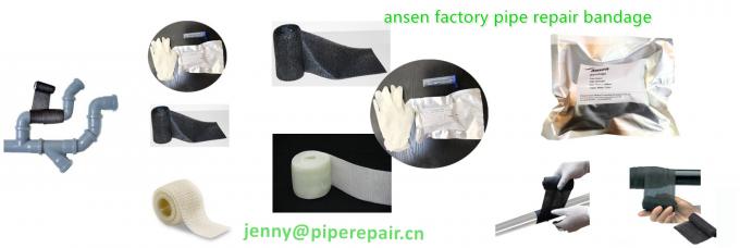 Revestimento e selante Solução de fitas de fibra de vidro ativadas por água para curativos de reparação de tubos